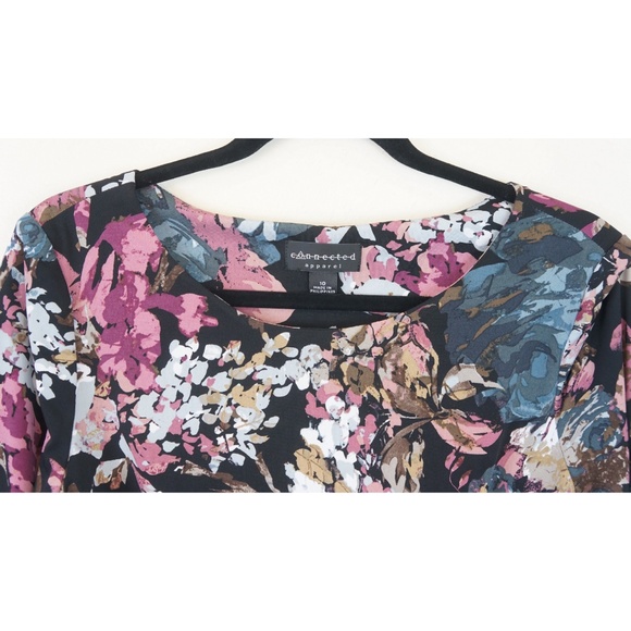 Connected Apparel Floral Dress - Picture 4 of 4